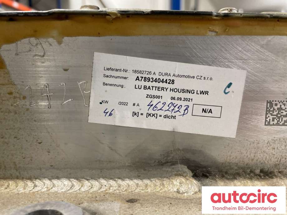 Batteripakke elbil til Mercedes EQA 2021-->> (66.5 KWH|A2433400703||EB312)