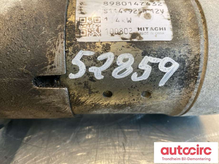Starter diesel til Opel Astra J 2010-2015  (HITACHI|97189118|98014743|93174028|95524890| 97386062| LRT00224|S114-829A)