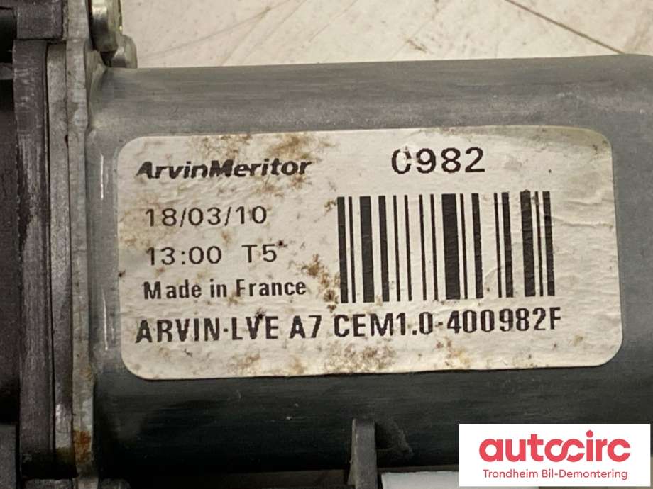 Ruteheis venstre foran til Citroën Jumpy 2007-2016 (Type II)  (9221 Z6|9221 HG|)