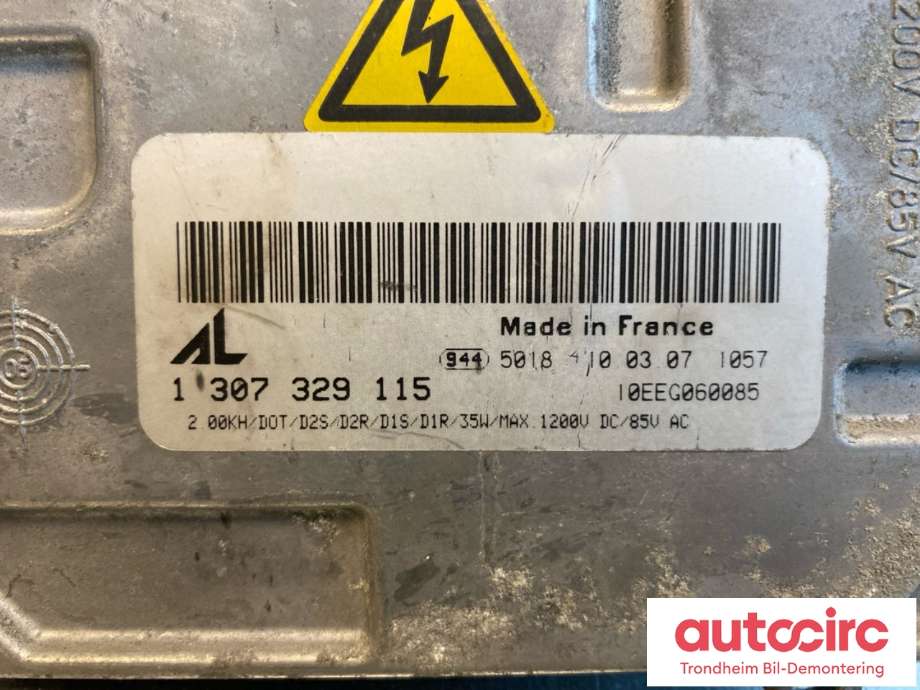 Styreenhet xenon/ballast til Audi A4 2004-2008 (Type III) (B7) (B7) (AL|8E0 907 391 B|1 307 329 115|)