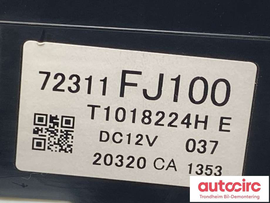 Varmeapparat betjening til Subaru XV 2012-2017 (Type I)  (72311FJ100|)