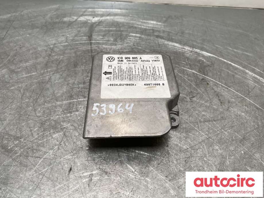 Styreenhet airbag hovedsensor til VW Transporter / Caravelle 2003-2009 (Fase 1) (T5) (T5) (1C0909605A|)