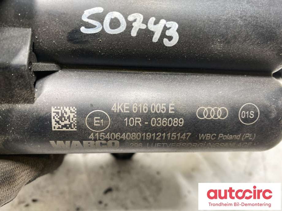 Kompressor nivå/luft til Audi e-tron 2018-->>  (4KE 616 005 E|)