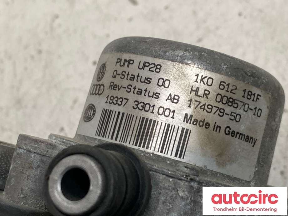 Vakuumpumpe til VW Polo 2017-2021 (Type VI, Fase 1) (HELLA|1J0612181B|008571-00|1K0612181F)