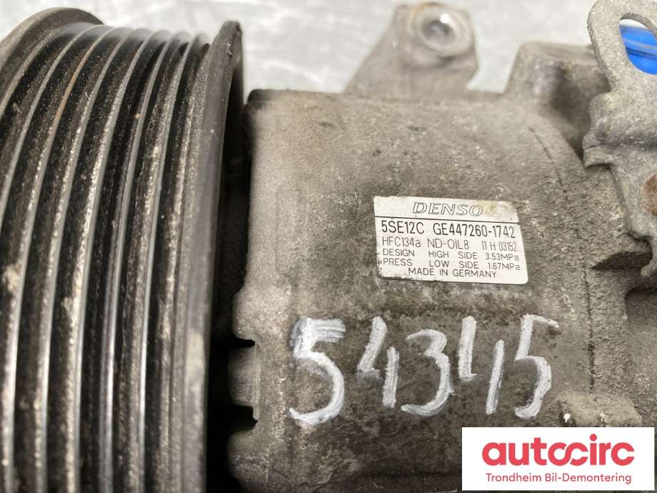 Aircondition kompressor til Toyota Avensis 2003-2008 (Type II) (DENSO|8831005120|5SE12C GE447260-1742|)