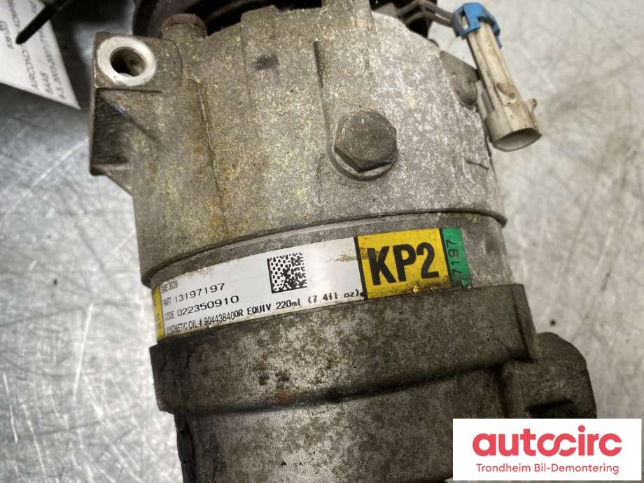 Aircondition kompressor til Opel Vectra C 2005-2008 (Type II)  (DELPHI|13197197|13265616|)