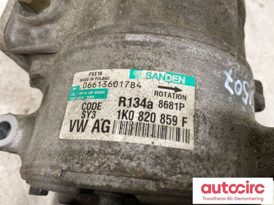 Aircondition kompressor til VW Passat 2005-2010 (B6) (B6) (1K0 820 859 F|)