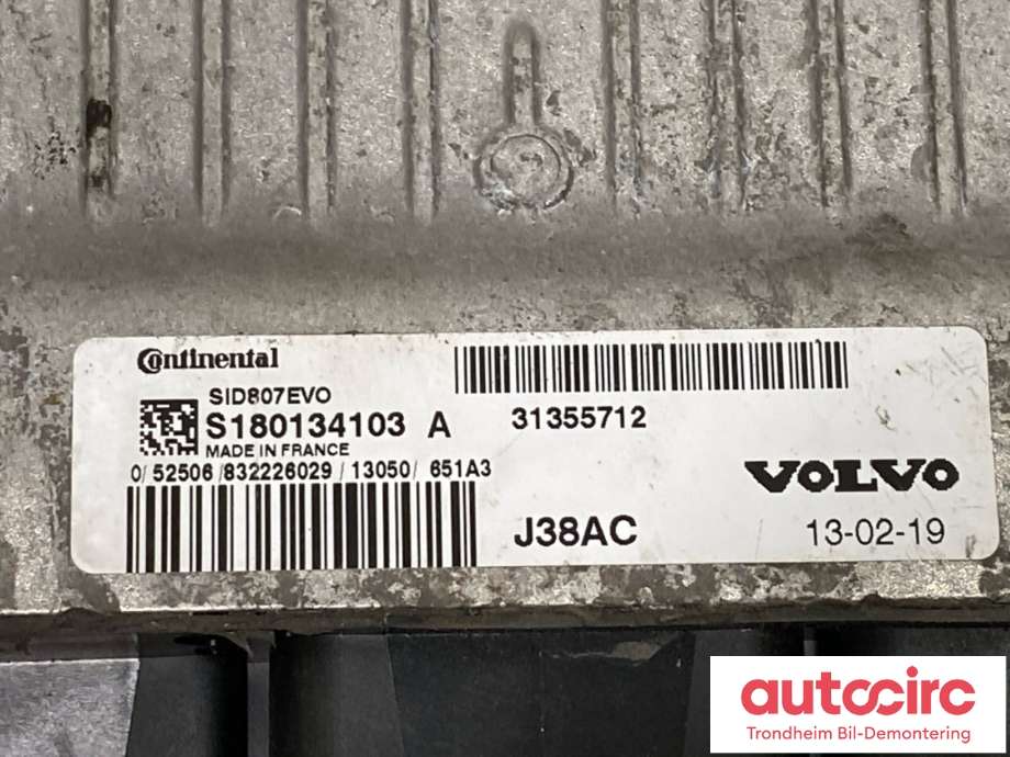 Styreenhet motor til Volvo V40 2012-2019 (CONTINENTAL|31355712|36000608|S180134103A)