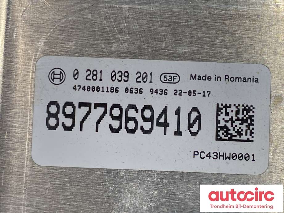 Styreenhet Ad-Blue til Isuzu D-Max 2021-->> (Type III)  (BOSCH|8977969410|0281039201|)