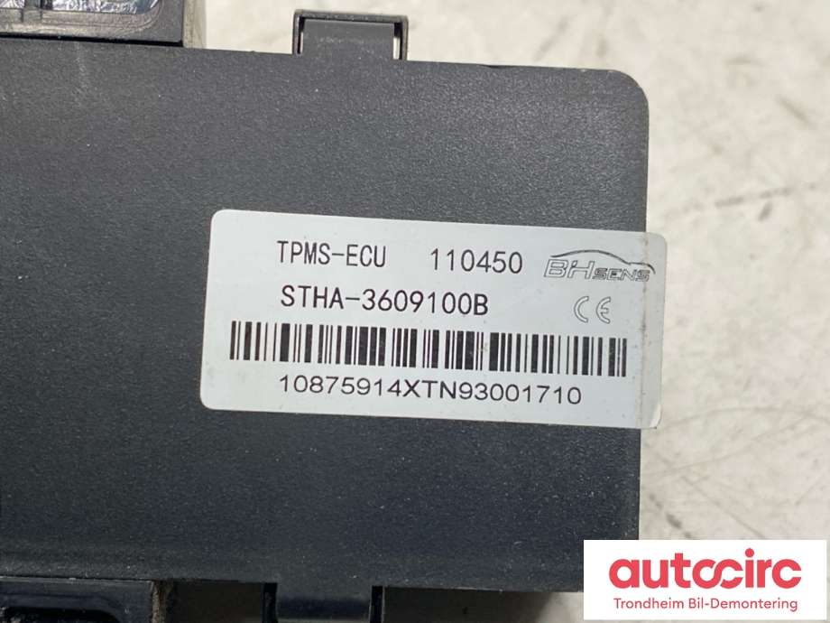 Sensor dekktrykk til BYD Tang 2020-->>  (STYREENHET DEKKTRYKK|STHA-3609100B|)
