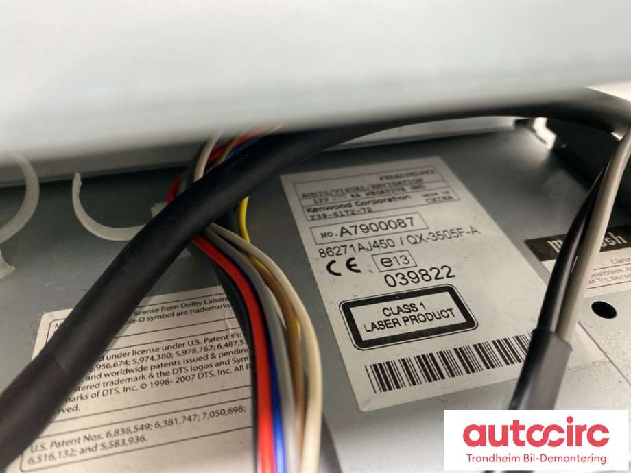 Bilstereo navigasjon skjerm til Subaru Legacy 2009-2015  (86227AJ100|86271AJ450|)