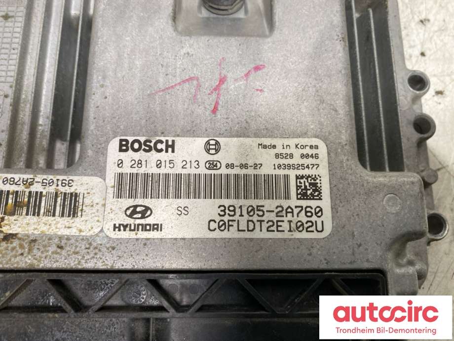 Styreenhet motor til Hyundai i30 2007-2012 (Type I)  (BOSCH|391052A760|0 281 015 213|)