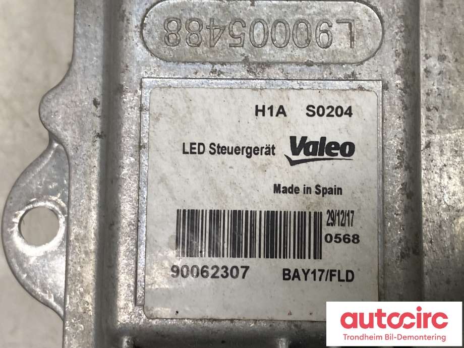 Styreenhet xenon/ballast til Peugeot 508 2014-2018 (Type I, Fase 2) (VALEO|16 135 184 80|)