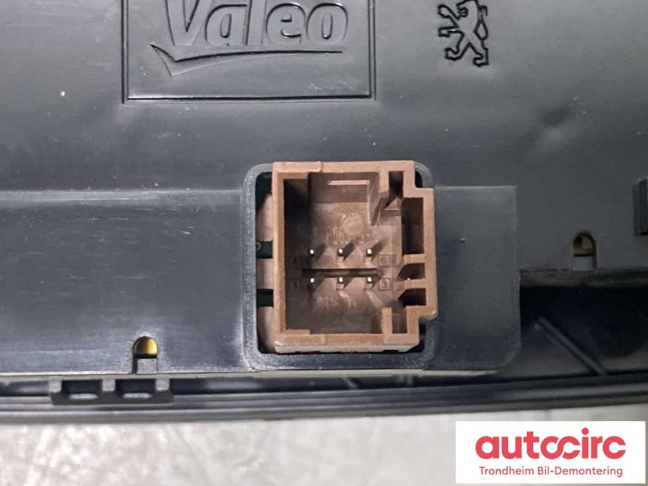 Varmeapparat betjening til Peugeot 508 2014-2018 (Type I, Fase 2) (VALEO|98 207 355 XZ|)