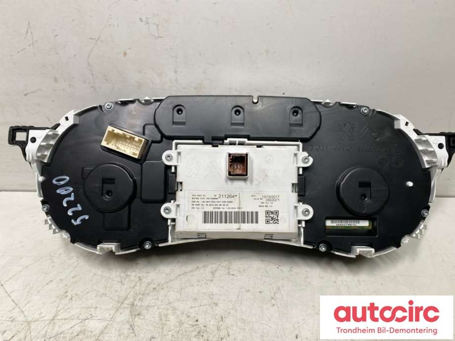 Instrumentpanel til Peugeot 508 2014-2018 (Type I, Fase 2) (9824815180|)