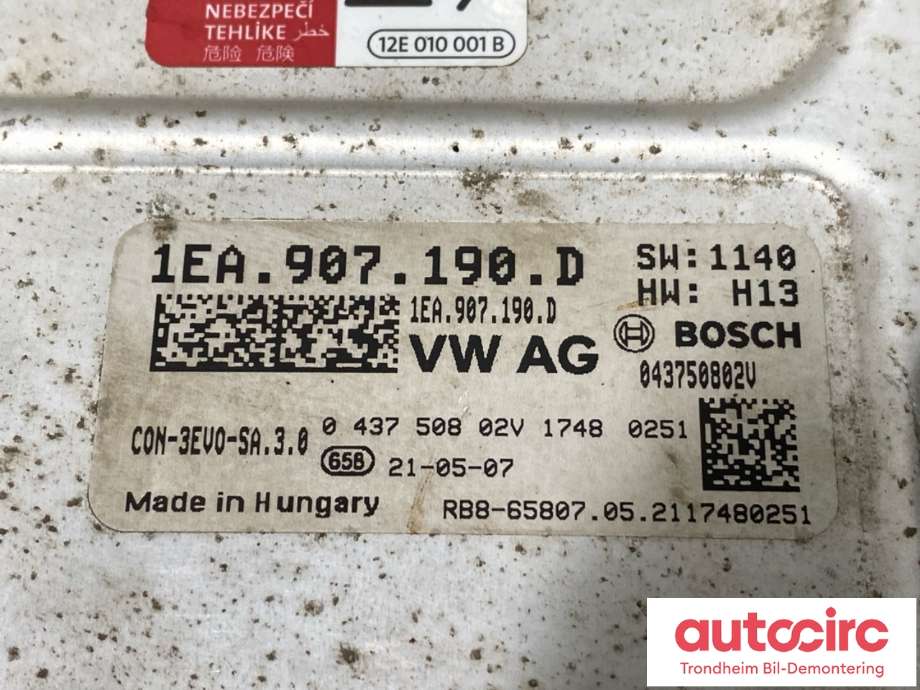 DCDC converter elbil til VW ID.4 2020-->>  (1EA 907 190 K|)