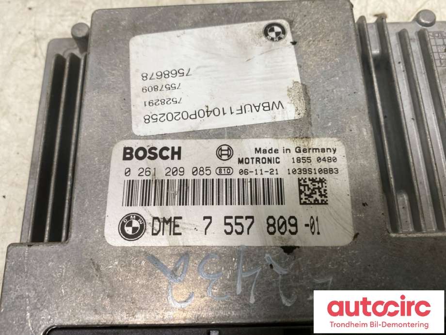 Styreenhet motor til BMW 1-Serie 2004-2011 (E81/E82/E87/E88) (E81/E82/E87/E88) (BOSCH|0 261 209 085|0261209085|)