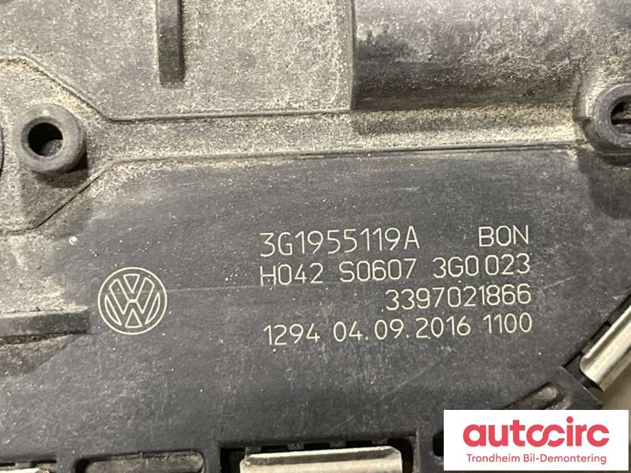 Viskermotor frontrute til VW Passat 2015-2019 (Fase 1) (B8) (B8) (3G1955119A|3G1955023D|)