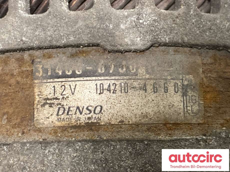 Dynamo diesel til Suzuki Grand Vitara 2005-2015 (Type III)  (3140067J00|)