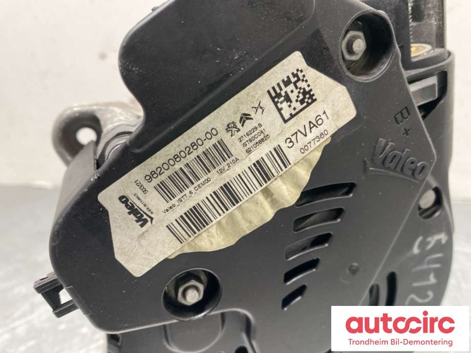 Dynamo til Peugeot 3008 2016-->> (Type II)  (9820080280|)