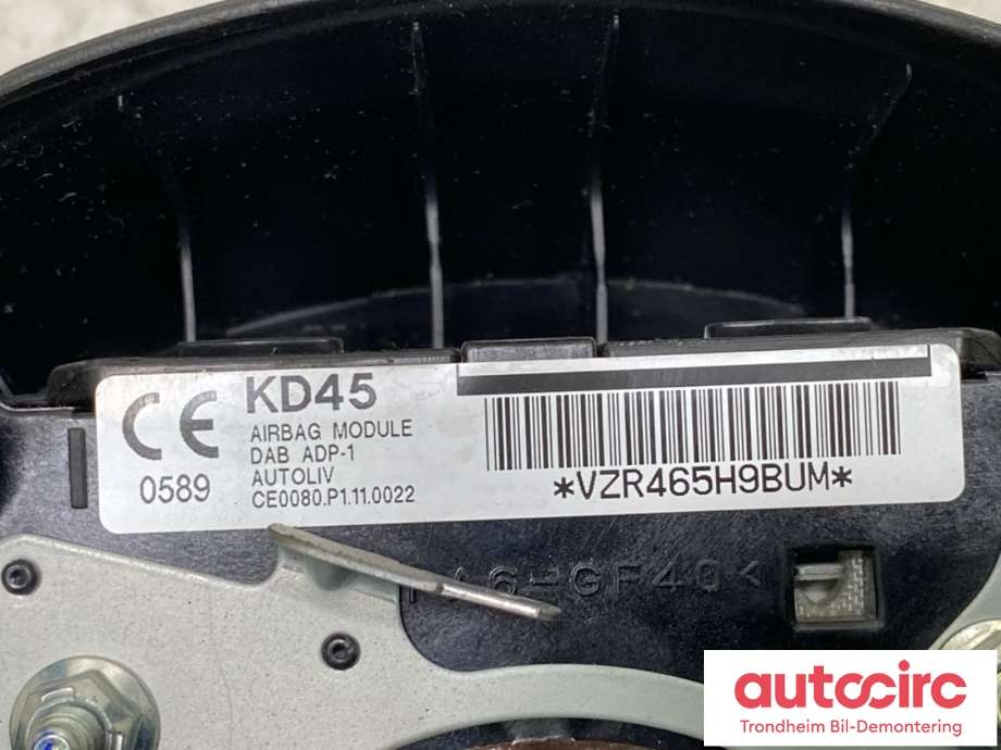 Airbag rattpute til Mazda CX-5 2012-2017 (Type I)  (KD4557K00C02|KD4557K00C|)