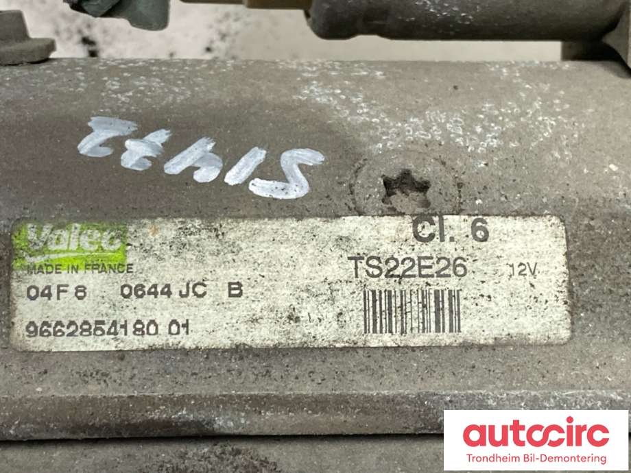 Starter diesel til Peugeot 308 2007-2011 (Type I, Fase 1)  (5802 AE|5802 CE|)
