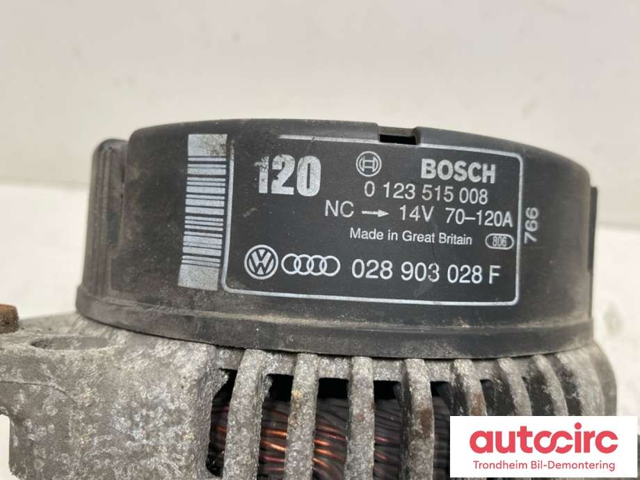 Dynamo diesel til Audi A4 1995-1999 (Type I, Fase 1) (B5) (B5) (BOSCH|058 903 018  X|058 903 028 F|0 123 515 008)