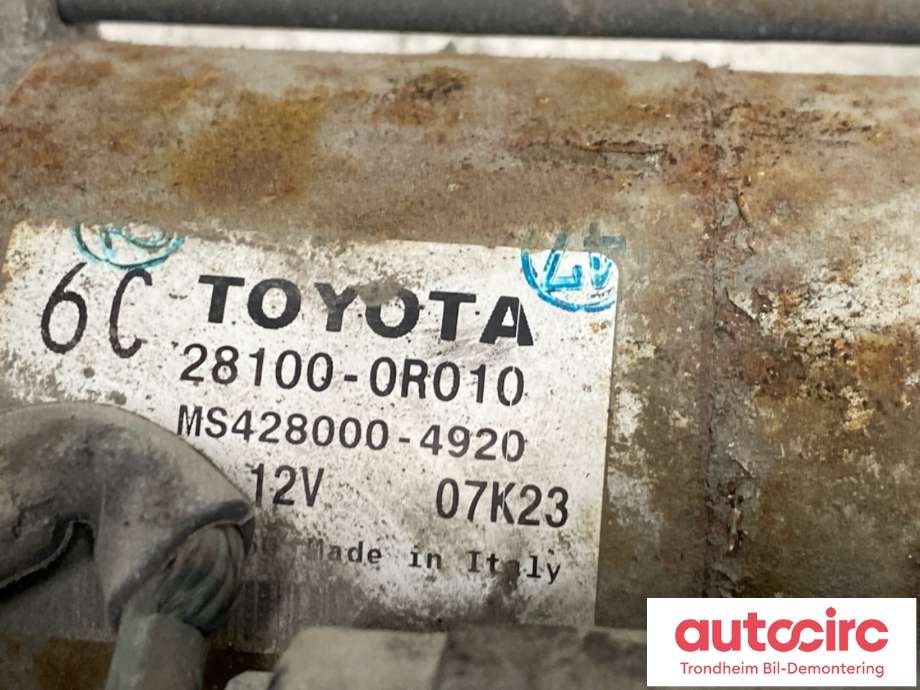 Starter diesel til Toyota Avensis 2003-2008 (Type II)  (28100-0R010|281000R010|MS428000-4920)