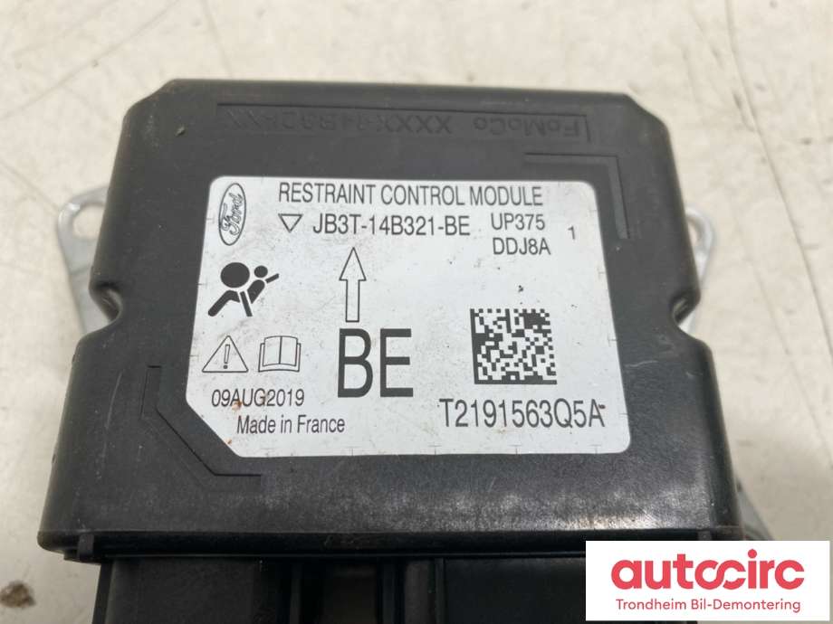 Styreenhet airbag hovedsensor til Ford Ranger / Ranger Raptor 2015-2022  (2475882|JB3T-14B321-BE|JB3T-14B321-FA)