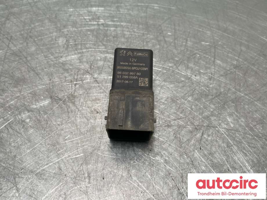 Rele gløde til Citroën Jumper 2014-->> (Type III, Fase 2) (9803299780|)