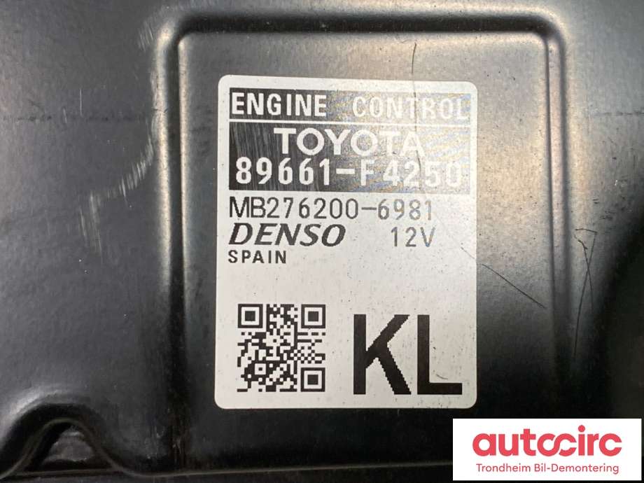 Styreenhet motor til Toyota C-HR 2016-->>  (DENSO|89661F4250|MB276200-6981|)