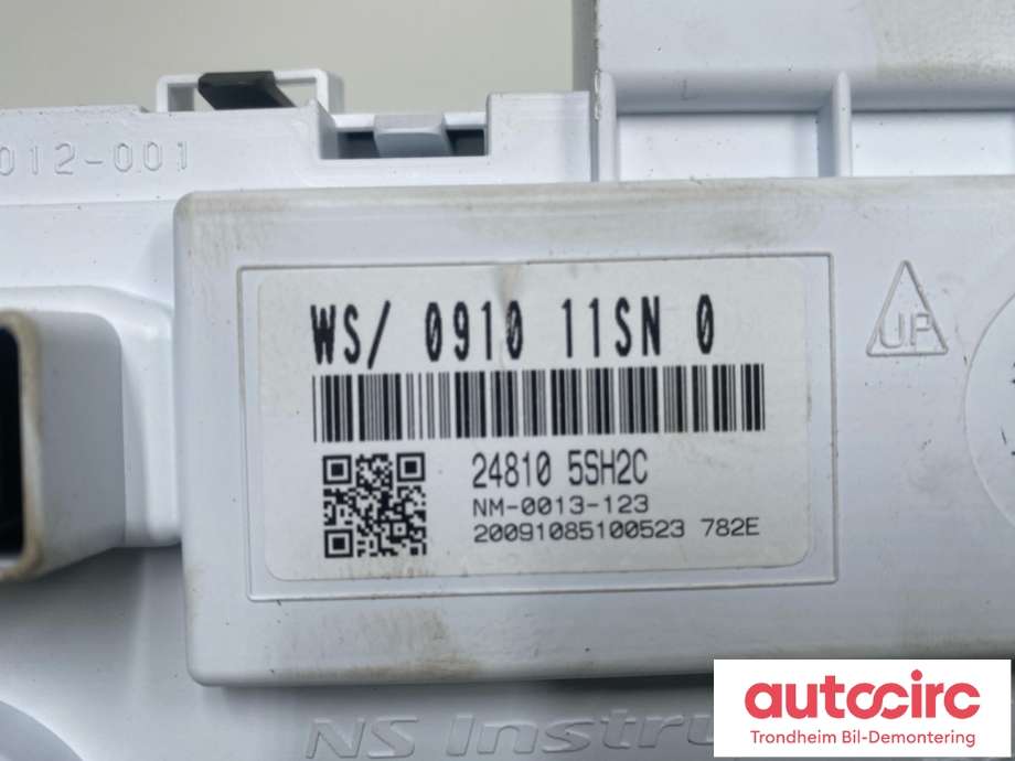 Instrumentpanel til Nissan Leaf 2018-->> (Type II)  (248105SH2C|)