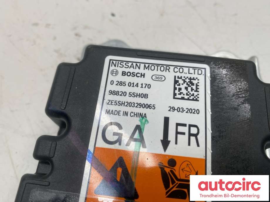 Styreenhet airbag hovedsensor til Nissan Leaf 2018-->> (Type II)  (988205SH0B|K88205SH0B|)