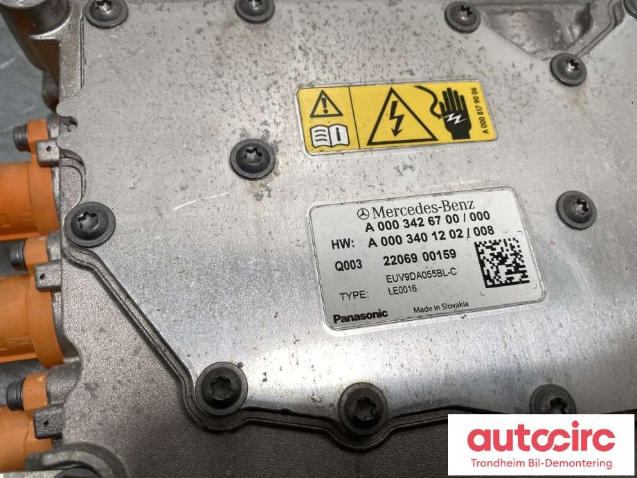 Inverter elbil til Mercedes EQA 2021-->> (A0003426700|A0003401202|A0003427200)
