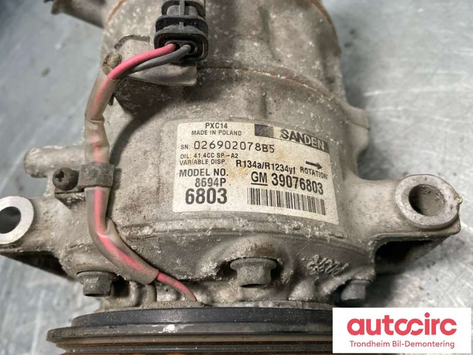 Aircondition kompressor til Opel Insignia A 2014-2017 (95518886|22913889|)
