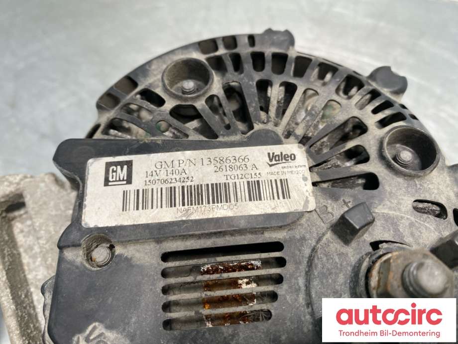 Dynamo diesel til Opel Insignia A 2014-2017  (13586366|)