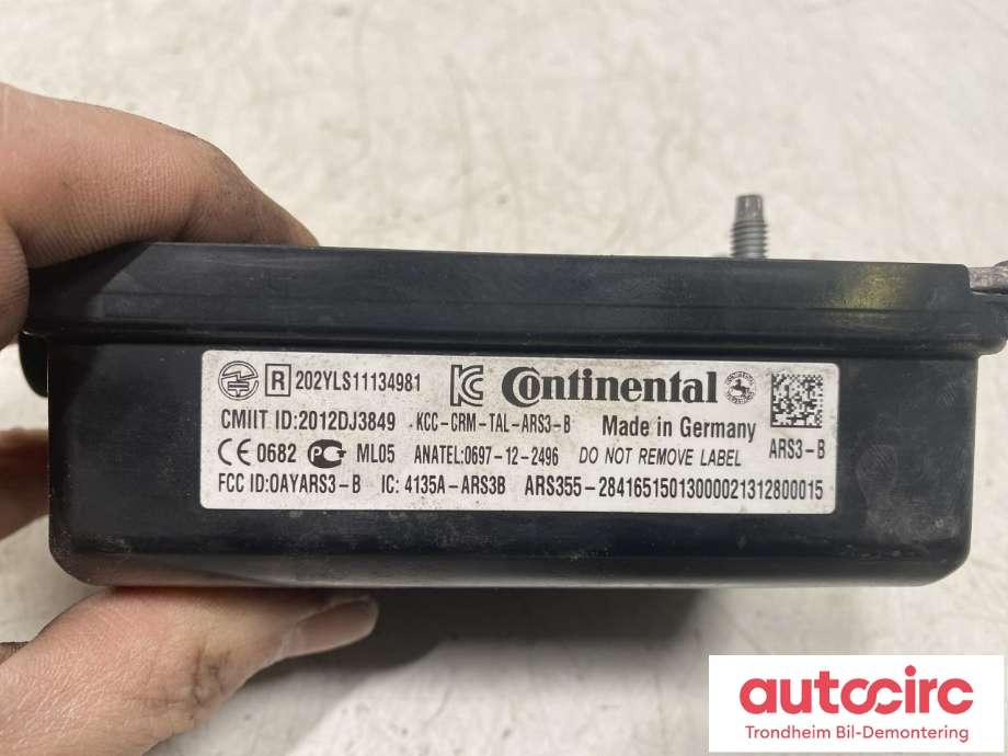 Sensor radar til Mitsubishi Outlander 2012-2015 (Type III, Fase 1)  (8781A043|202YLS11134981|)