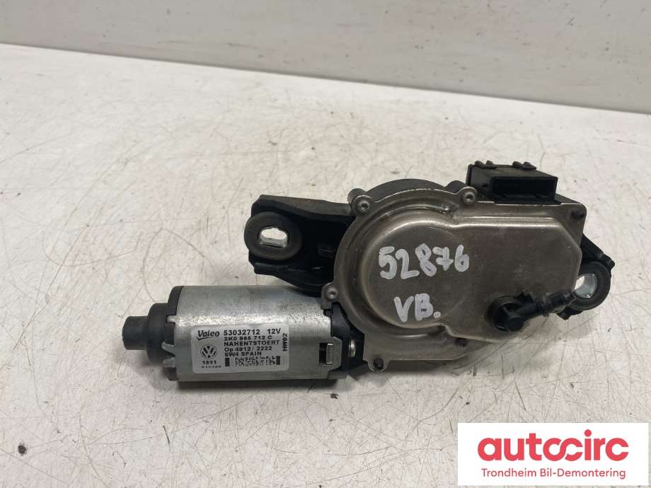 Viskermotor bakrute til VW Caddy 2010-2015 (Type III, Fase 2)  (2K0 955 712 C|)