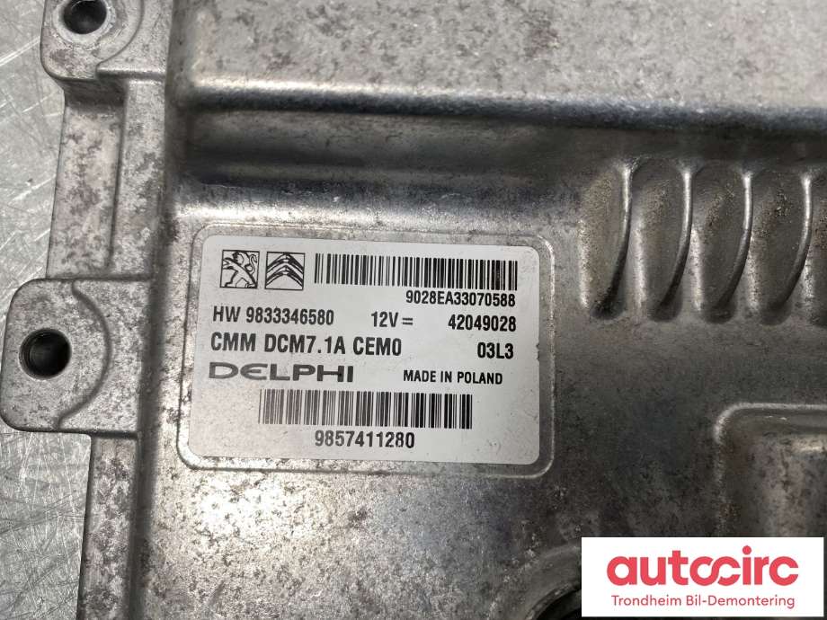 Styreenhet motor til Toyota Proace 2016-->> (Type II)  (9833346580|SU001C2267|)