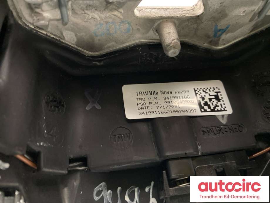 Ratt til Peugeot 3008 2016-->> (Type II)  (98105489ZD|)