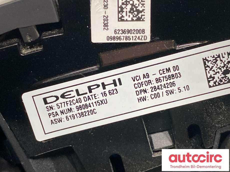 Ratt til Peugeot 308 2013-2021 (Type II)  (96 785 124 ZD|)