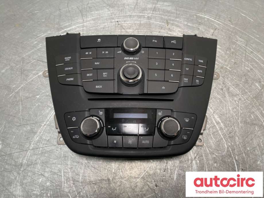 Bilstereo betjeningspanel til Opel Insignia A, 2009-2014  (13273256)