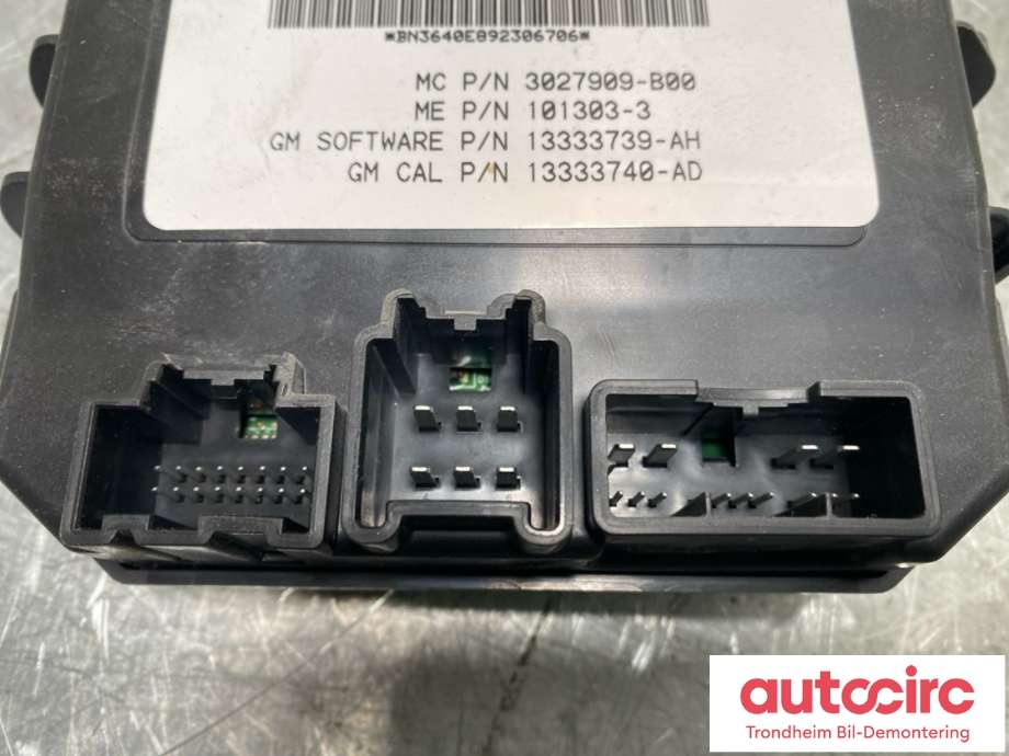 Styreenhet elektrisk bakluke til Opel Insignia A 2009-2014 (3027909-B00|13333640|13324270| 20837686)