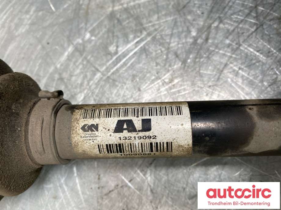 Drivaksel høyre foran, diesel/manuell til Opel Insignia A 2009-2014  (13219092|22830707|)