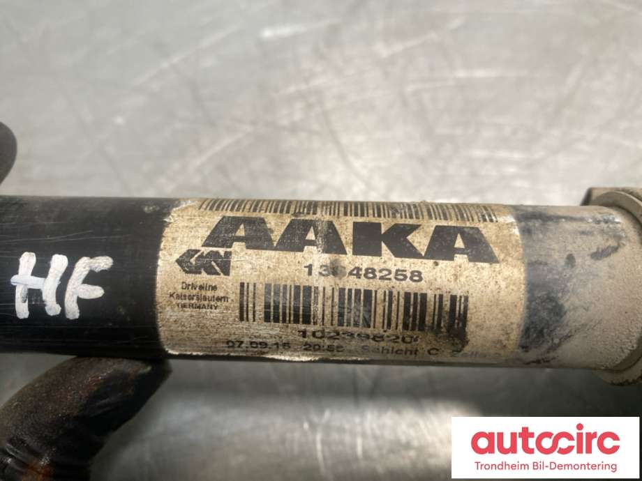Drivaksel høyre foran, diesel/manuell til Opel Insignia A 2014-2017 (13348258|)