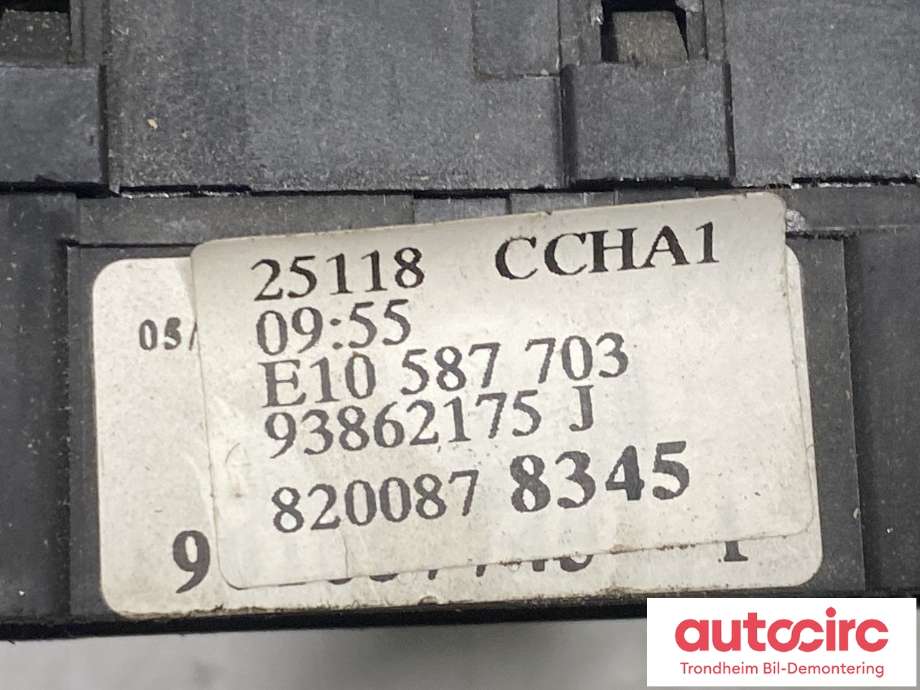 Bryter visker til Opel Vivaro A 2006-2014 (93189791|)