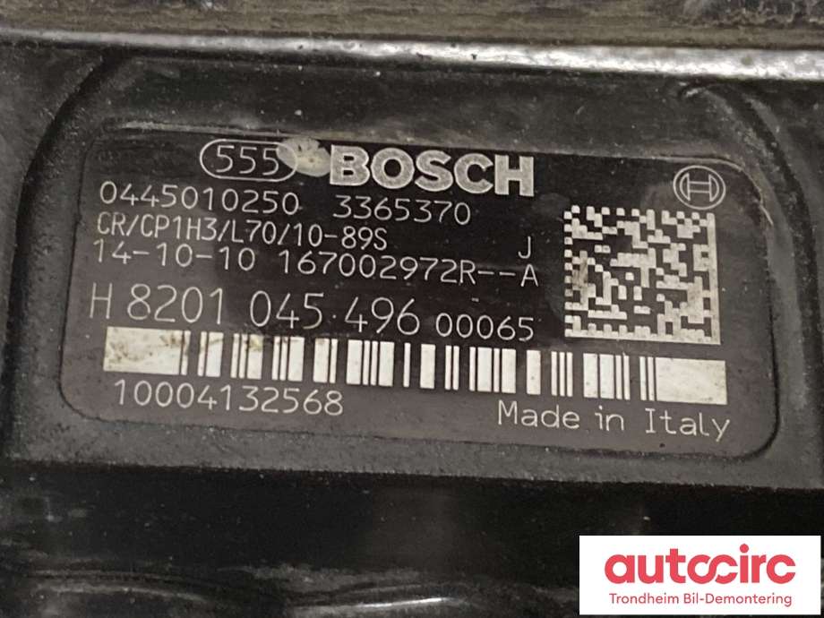 Dieselpumpe til Nissan Qashqai 2014-2021 (Type II)  (BOSCH|1670000Q1T|0445010250|167002972R)