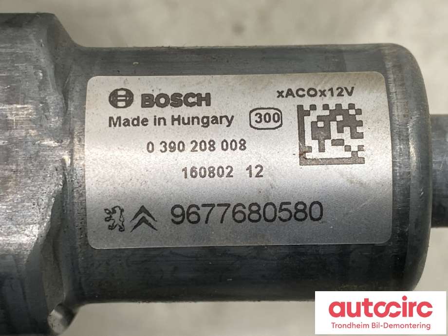 Viskermotor bakrute til Peugeot 308 2013-2021 (Type II)  (96 776 805 80|98 195 231 80|)
