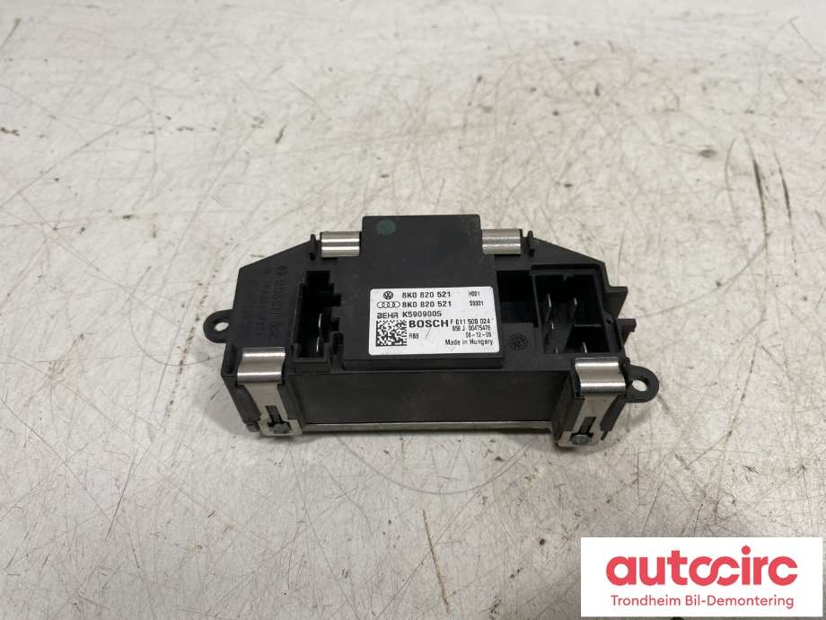 Varmeapparat motstand til Audi A4 2007-2014 (Type IV) (B8) (B8) (BOSCH|8K0820521B|8K0 820 521|)