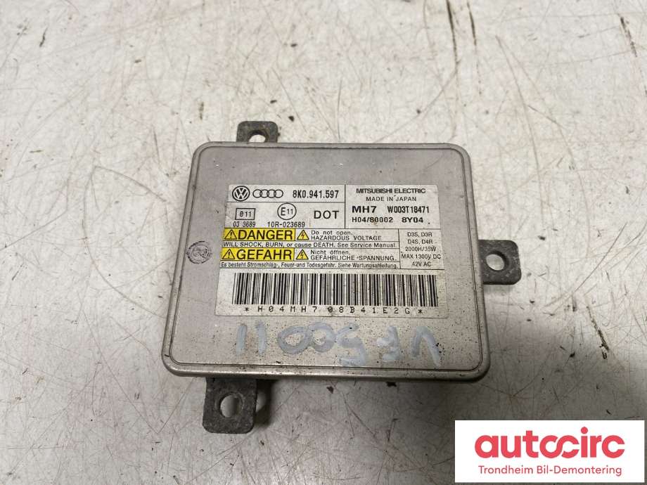 Styreenhet xenon/ballast til Audi A4 2007-2014 (Type IV) (B8) (B8) (8K0941597|8K0941597E|W003T18471)